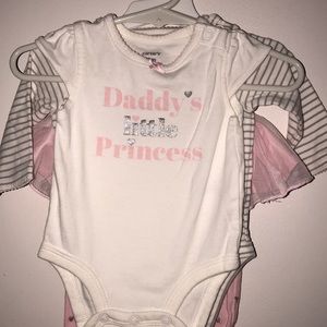 Daddy’s little princess clothes set